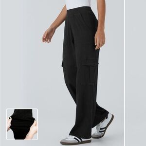 Halara Flex Mid Rise Pockets Straight Leg Casual Cargo Jeans (Medium TALL)